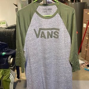 Vans mens XL 3/4 sleeve tee. Worn 3 times, like new
